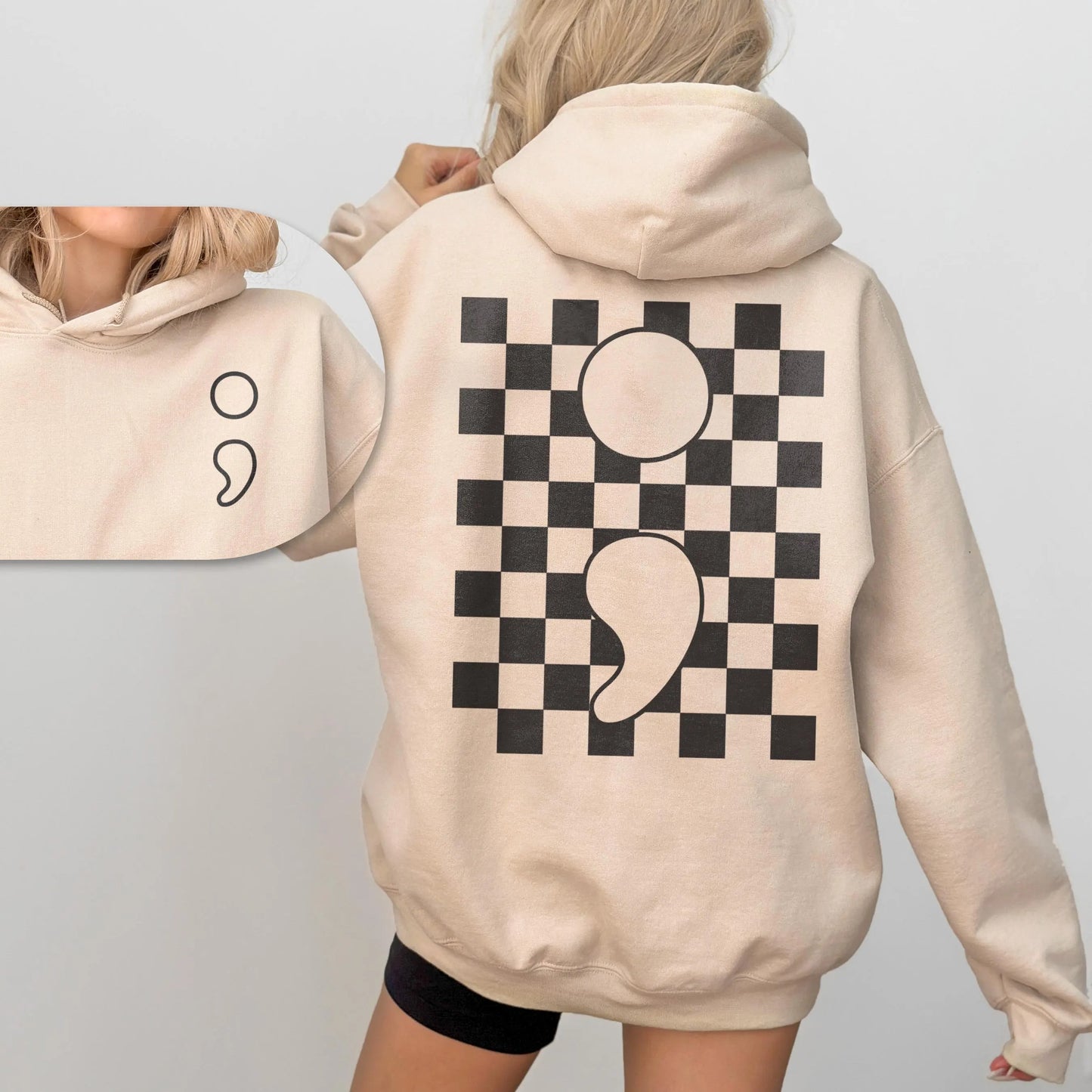 The Original "Semicolon" Hoodie