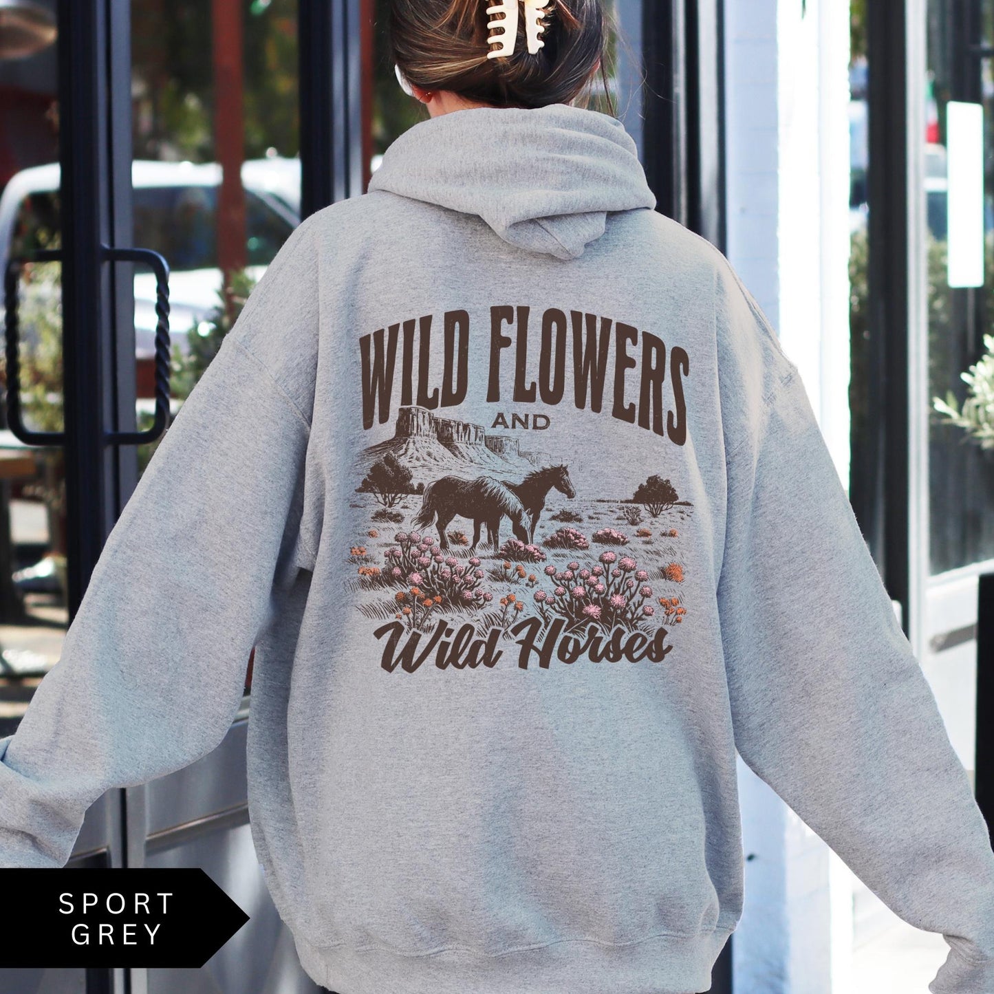 "Wild Flower Wild Horses" Hoodie