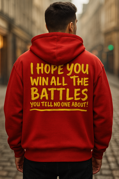 Keep Fighting Zip Up Unisex Cotton Hoodie