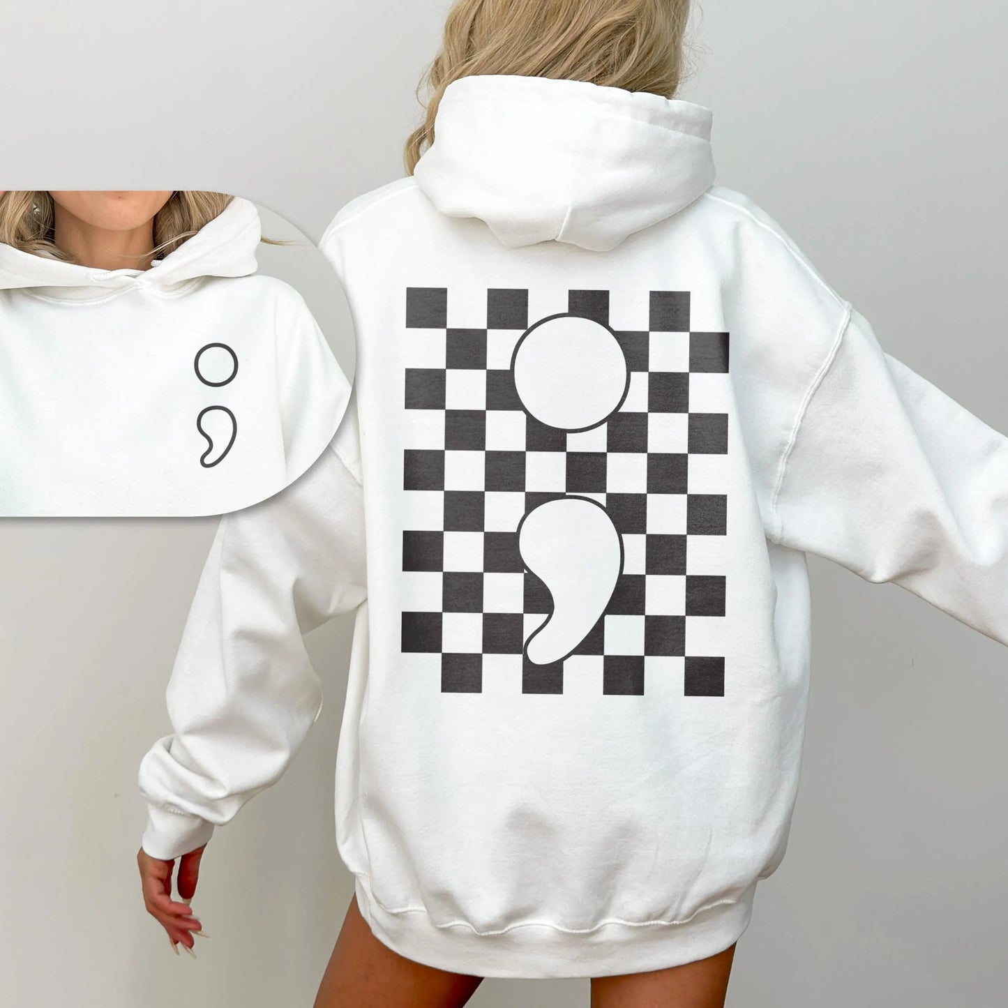 The Original "Semicolon" Hoodie
