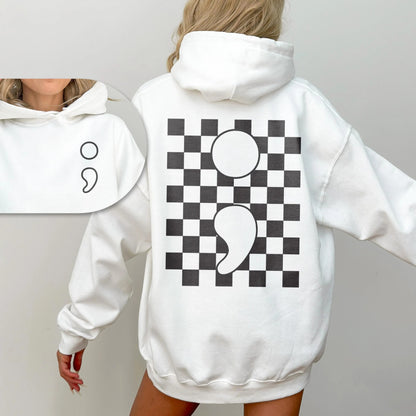 The Original "Semicolon" Hoodie