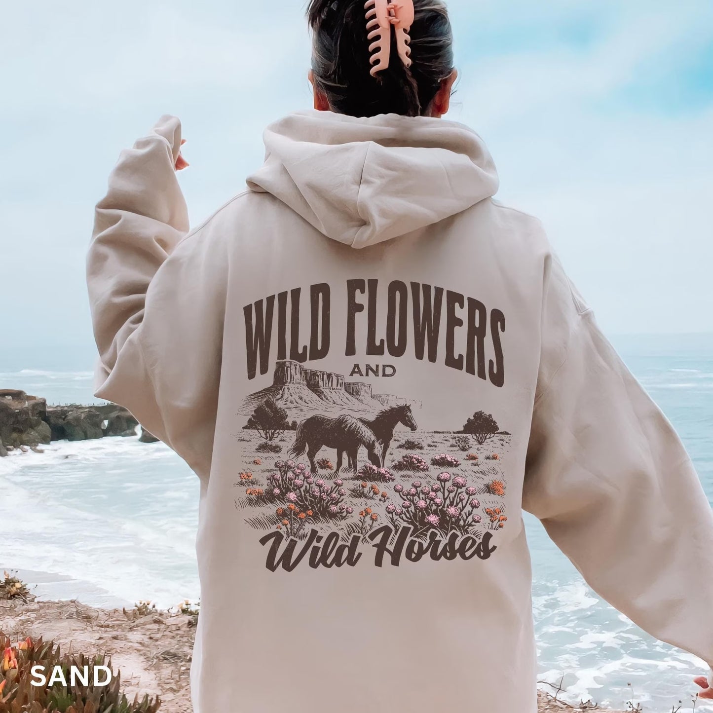 "Wild Flower Wild Horses" Hoodie
